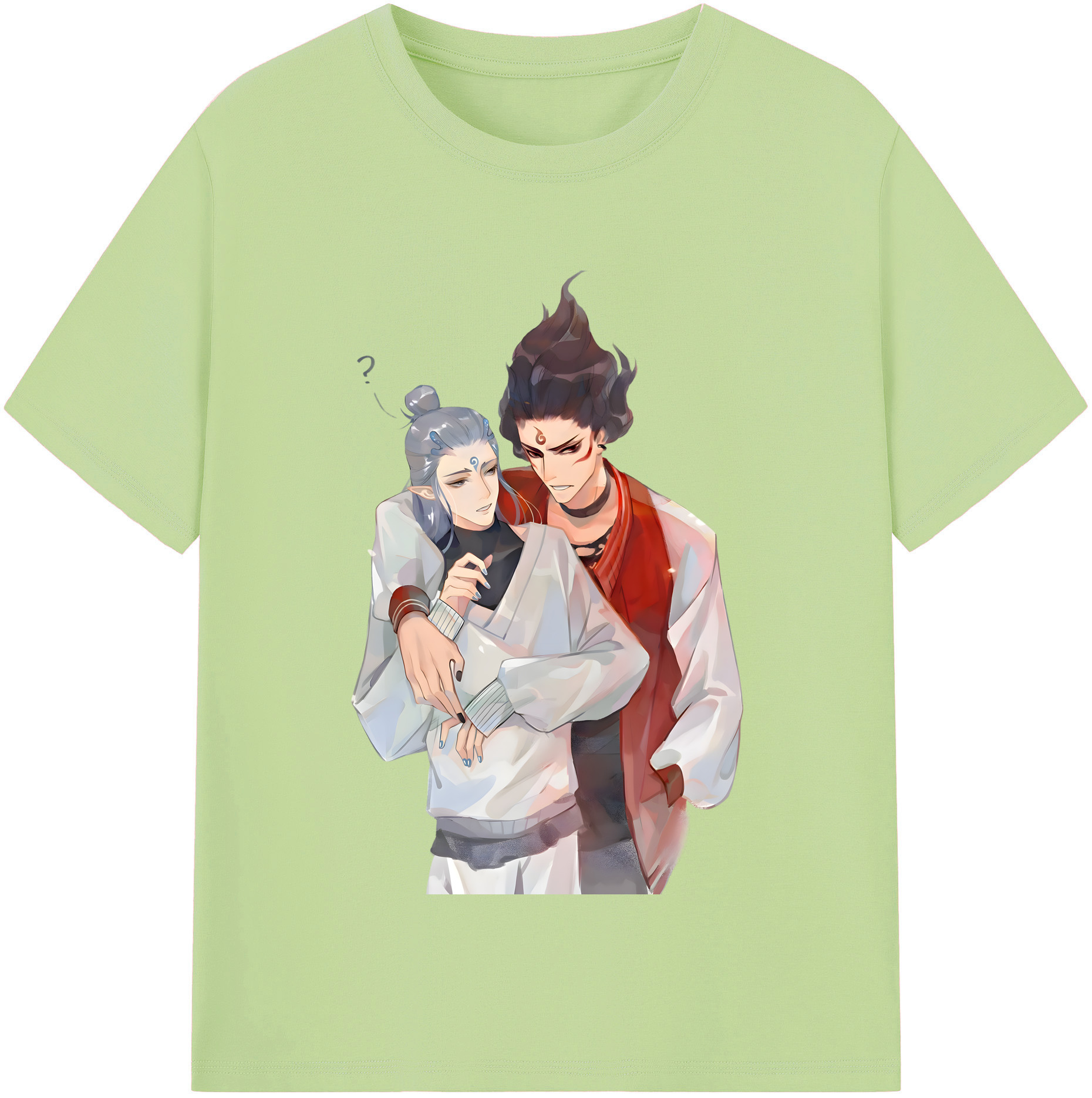 （画像用） Ne Zha 2 ナタ 魔童の大暴れ 綿100％半袖Tシャツ（フロントプリント）